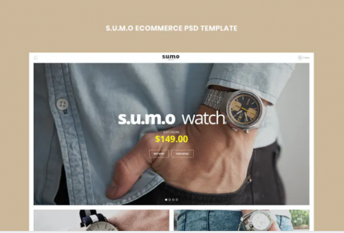 Sumo – eCommerce PSD Template sumo ecommerce psd template