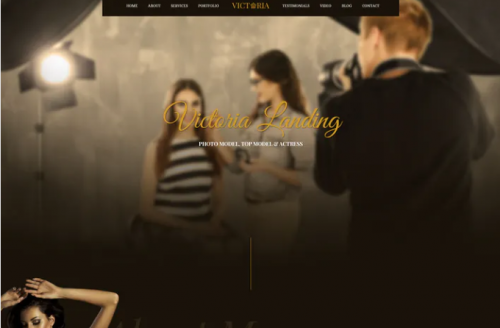 Victoria – Creative Landing Page PSD Template victoria creative landing page psd template