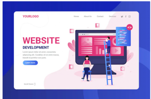 PSD Website Development – Landing Page website development landing page