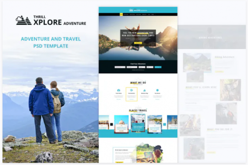 Xplore – Adventure and Travel PSD Template xplore adventure and travel psd template
