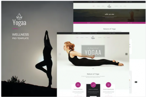 Yogaa – Wellness PSD Template yogaa – wellness psd template