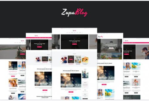 ZupaBlog – Creative Blog and Magazine PSD Template zupablog – creative blog and magazine psd template