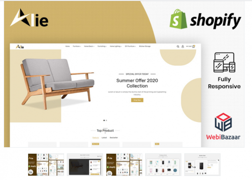 Alie – Best Furniture Shopify Theme alie best furniture shopify theme