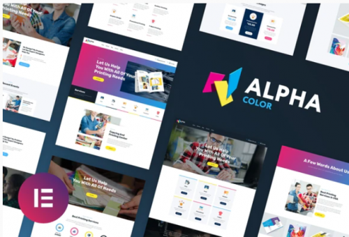 AlphaColor – Design & Printing Elementor Template Kit alphacolor design printing elementor template kit