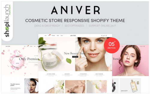 Aniver – Cosmetic Store Responsive Shopify Theme aniver cosmetic store responsive shopify theme
