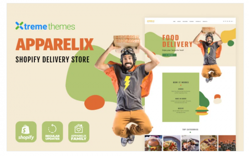 Apparelix Food Delivery Shopify Theme apparelix food delivery shopify theme
