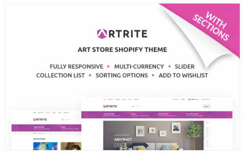 Artrite – Marvellous Art & Paintings Online Store Shopify Theme artrite marvellous art paintings online store shopify theme