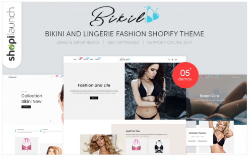 Bikil – Bikini & Lingerie Fashion Responsive Shopify Theme bikil bikini lingerie fashion responsive shopify theme