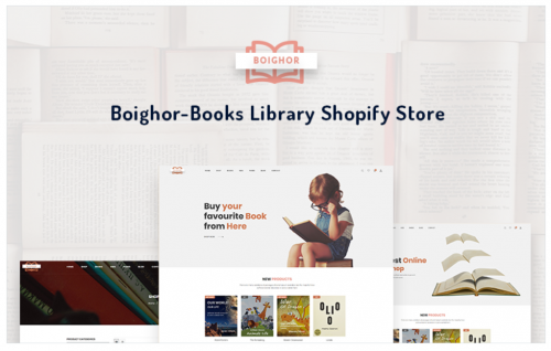 Boighor – Books Library Shopify Theme boighor books library shopify theme