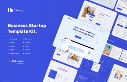 Clientcy | Business & Startup Elementor Template Kit clientcy business startup elementor template kit