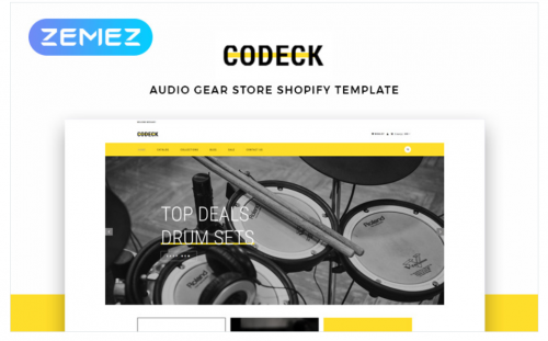 Codeck – Audio Store eCommerce Modern Shopify Theme codeck audio store ecommerce modern shopify theme