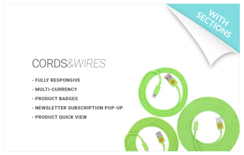 Cords & Wires Shopify Theme cords wires shopify theme