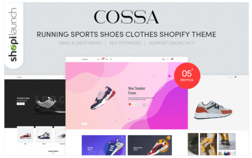 Cossa – Running Shoes, Sports Shoes & Clothes Shopify Theme cossa running shoes sports shoes clothes shopify theme
