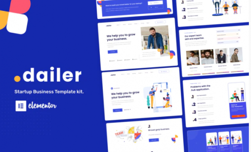 Dailer – Startup Elementor Template Kit dailer startup elementor template kit