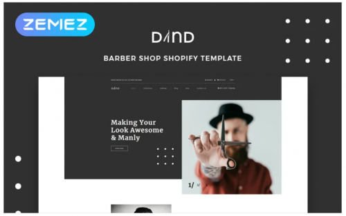 Dand – Hair Salon Multipage Modern Shopify Theme dand hair salon multipage modern shopify theme