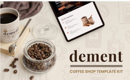 Dement – Coffee Shop Elementor Template Kit dement coffee shop elementor template kit