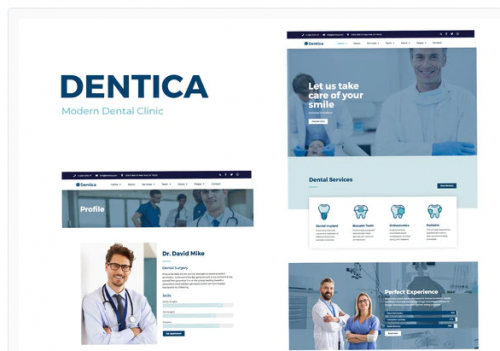 Dentica – Dental Clinic Elementor Template Kit dentica dental clinic elementor template kit