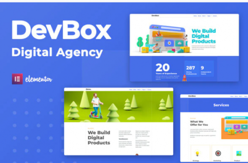 DevBox — Creative Digital Agency Elementor Template Kit devbox — creative digital agency elementor template kit