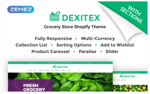 Dexitex – Convenient Grocery Online Store Shopify Theme dexitex convenient grocery online store shopify theme