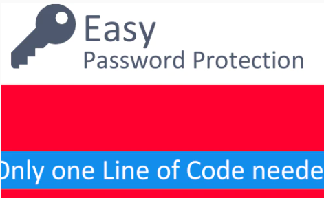 Easy Password Protection 1.1 easy password protection