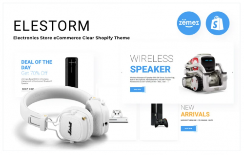 Elestorm – Electronics Store eCommerce Clear Shopify Theme elestorm electronics store ecommerce clear shopify theme