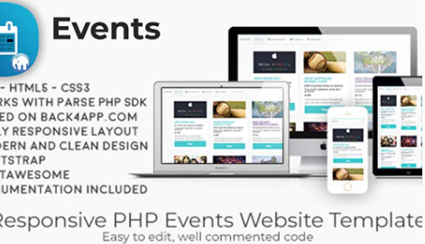 Events | PHP Event Sharing Web Template (Parse PHP) 1.0 events php event sharing web template parse php