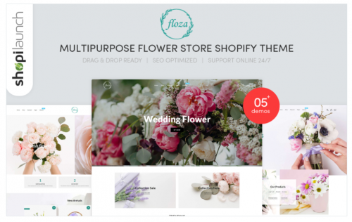 Floza – MultiPurpose Flower Store Shopify Theme floza multipurpose flower store shopify theme