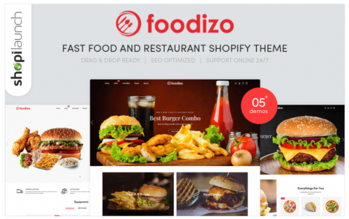 Foodizo – Fast Food & Restaurant Responsive Shopify Theme foodizo fast food restaurant responsive shopify theme