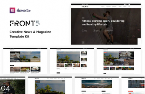 FrontFive – Creative News & Magazine Template Kit frontfive creative news magazine template kit