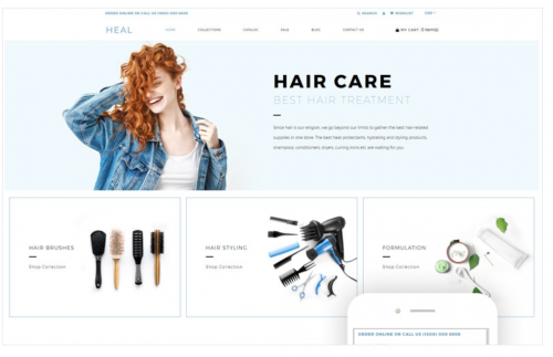 Heal – Beauty E-commerce Modern Shopify Theme heal beauty e commerce modern