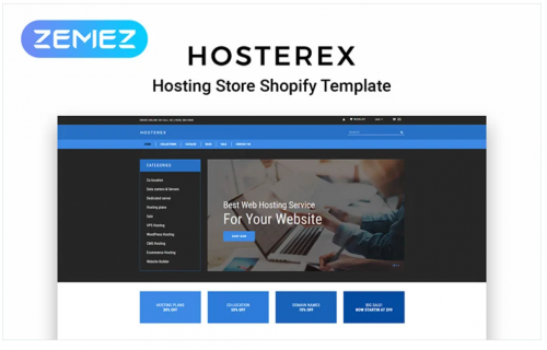 Hosterex – Hosting Multipage Creative Shopify Theme hosterex hosting multipage creative shopify theme