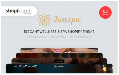 Junspa – Elegant Wellness & Spa Shopify Theme junspa elegant wellness spa shopify theme