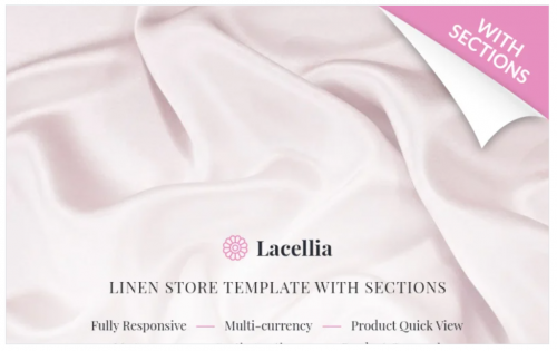 Linen & Lace Responsive Shopify Theme linen lace responsive shopify theme