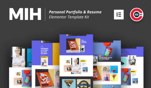 MIH – Personal Portfolio & Resume Template Kit mih personal portfolio resume template kit