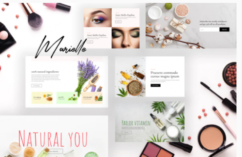 Marielle – Cosmetics and Beauty Shop Template Kits marielle cosmetics and beauty shop template kits
