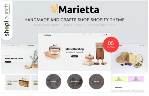 Marietta – Handmade & Crafts Shopify Theme marietta handmade crafts shopify theme