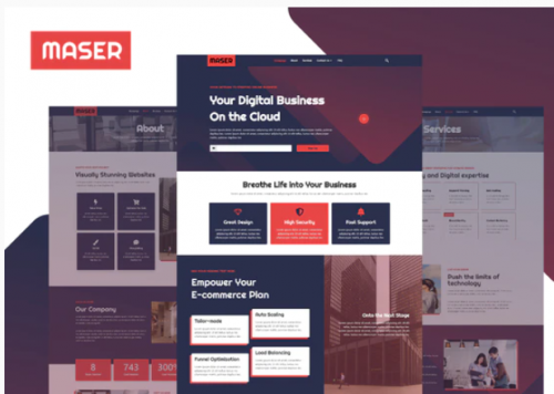 Maser – Web Design Agency Template Kit maser web design agency template kit