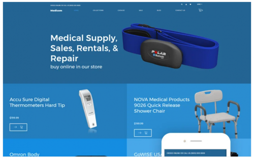 Medicom – Medical Equipment Multipage Clean Shopify Theme medicom medical equipment multipage clean shopify theme