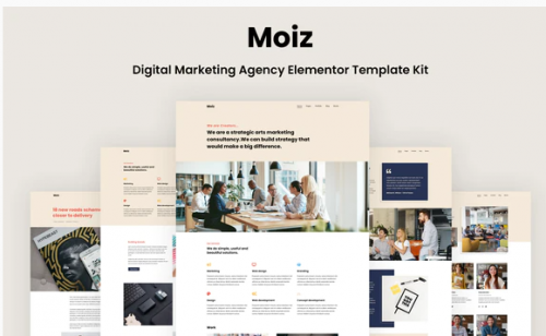 Moiz – Digital Marketing Agency Elementor Template Kit moiz digital marketing agency elementor template kit