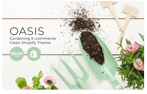 OASIS – Gardening E-commerce Clean Shopify Theme oasis gardening e commerce clean shopify theme