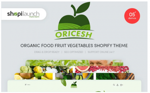 Oricesh – Organic Food Fruit Vegetables Shopify Theme oricesh organic food fruit vegetables shopify theme