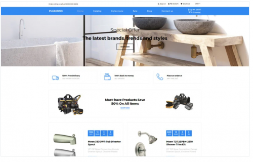 Plumbino – Plumbing eCommerce Modern Shopify Theme plumbino plumbing ecommerce modern shopify theme