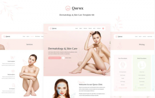 Qurux – Dermatology and Skin Care Template Kit qurux dermatology and skin care template kit