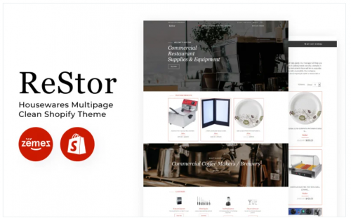 ReStore – Housewares Multipage Clean Shopify Theme restore housewares multipage clean shopify theme