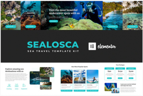 Sealosca – Sea Adventure Travel Template Kit sealosca sea adventure travel template kit
