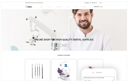 Smile – Dentistry eCommerce Clean Shopify Theme smile dentistry ecommerce clean shopify theme