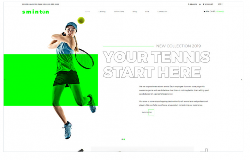 Sminton – Tennis Store Clean Shopify Theme sminton tennis store clean shopify theme