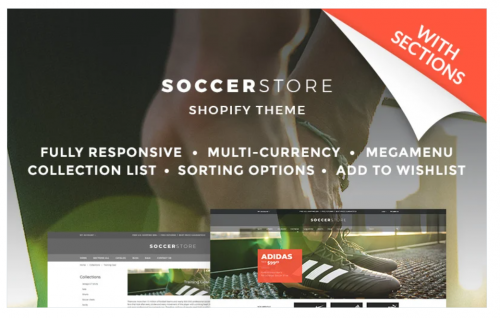 Soccer Store Shopify Theme soccer store shopify theme