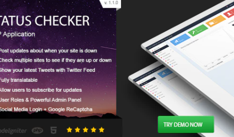 Status Checker – PHP Site Server Status 1.1.0 status checker php site server status