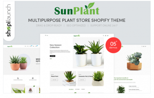 Sunplant – MultiPurpose Plant Store Responsive Shopify Theme sunplant multipurpose plant store responsive shopify theme